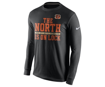 Nike Bengals Black Team Logo Men's Long Sleeve T Shirt2