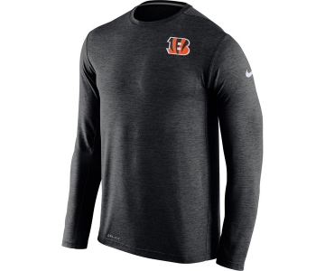 Nike Cincinnati Bengals Black Dri-Fit Touch Long Sleeve Performance Men's T-Shirt