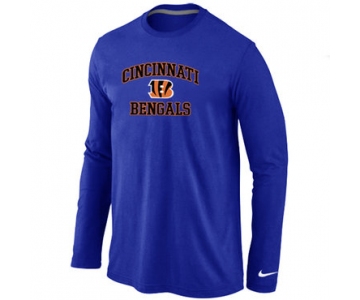 Nike Cincinnati Bengals Heart & Soul Long Sleeve T-Shirt Blue