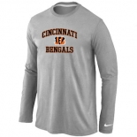 Nike Cincinnati Bengals Heart & Soul Long Sleeve T-Shirt Grey