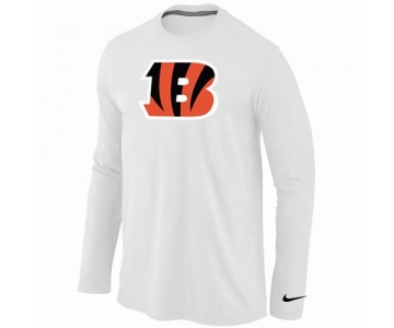 Nike Cincinnati Bengals Logo Long Sleeve T-Shirt WHITE