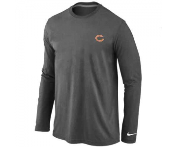 Chicago Bears Logo Long Sleeve T-Shirt D.Grey