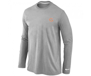 Chicago Bears Logo Long Sleeve T-Shirt Grey