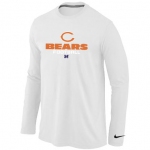 NIKE Chicago Bears Critical Victory Long Sleeve T-Shirt White