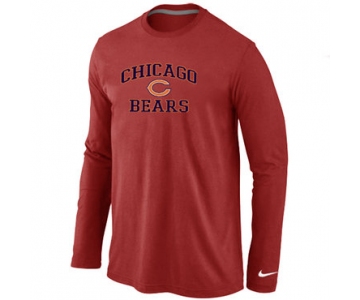 Nike Chicago Bears Heart & Soul Long Sleeve T-Shirt RED