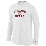 Nike Chicago Bears Heart & Soul Long Sleeve T-Shirt White