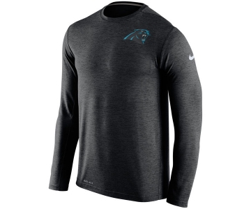 Nike Carolina Panthers Black Dri-Fit Touch Long Sleeve Performance Men's T-Shirt
