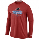 Nike Carolina Panthers Critical Victory Long Sleeve T-Shirt RED