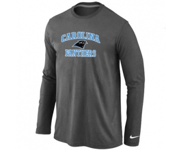 Nike Carolina Panthers Heart & Soul Long Sleeve T-Shirt D.Grey