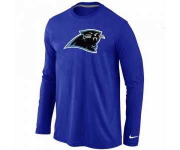 Nike Carolina Panthers Logo Long Sleeve T-Shirt BLUE