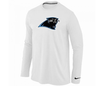 Nike Carolina Panthers Logo Long Sleeve T-Shirt WHITE