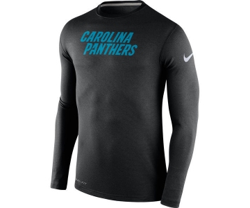 Nike Panthers Black Team Men's Long Sleeve T Shirt