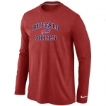 Nike Buffalo Bills Heart Red Long Sleeve T-Shirt