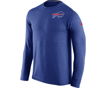 Nike Buffalo Bills Royal Blue Dri-Fit Touch Long Sleeve Performance Men's T-Shirt