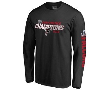 Atlanta Falcons 2016 Conference Champions Black Men's Long Sleeve T-Shirt