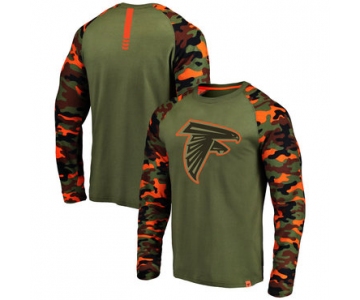 Atlanta Falcons Heathered Gray Camo NFL Pro Line by Fanatics Branded Long Sleeve T-Shirt
