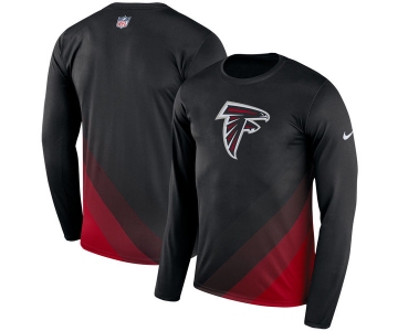 Men's Atlanta Falcons Nike Black Sideline Legend Prism Performance Long Sleeve T-Shirt