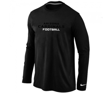 Nike Arizona Cardinals Authentic font Long Sleeve T-Shirt Black