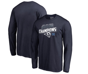 Los Angeles Rams NFL Pro Line by Fanatics Branded 2017 NFC West Division Champions Long Sleeve T Shirt Navy