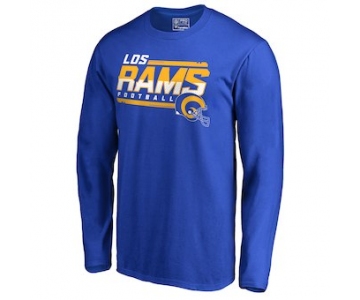 Men's Los Angeles Rams NFL Pro Line by Fanatics Branded Royal Hometown Collection Hot Read Long Sleeve T-Shirt