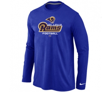 NIKE St.Louis Rams Critical Victory Long Sleeve T-Shirt Blue