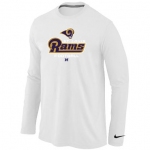 NIKE St.Louis Rams Critical Victory Long Sleeve T-Shirt White