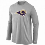 Nike St.Louis Rams Logo Long Sleeve T-Shirt Grey