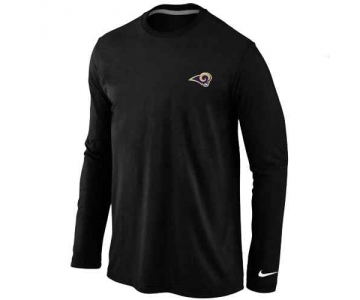 St.Louis Rams Sideline Legend Authentic Logo Long Sleeve T-Shirt Black