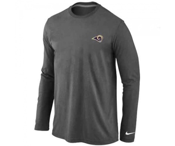 St.Louis Rams Sideline Legend Authentic Logo Long Sleeve T-Shirt D.Grey