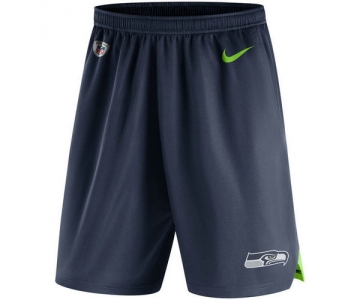 Men's Seattle Seahawks Nike College Navy Knit Performance Shorts