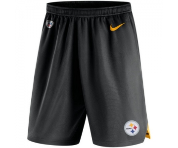 Men's Pittsburgh Steelers Nike Black Knit Performance Shorts