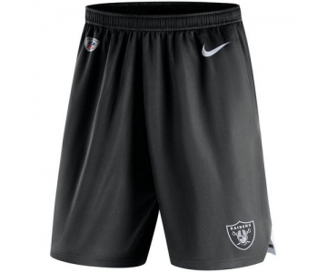 Men's Oakland Raiders Nike Black Knit Performance Shorts