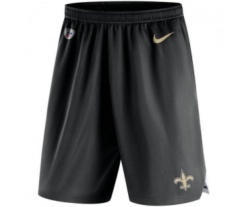 Men's New Orleans Saints Nike Black Knit Performance Shorts