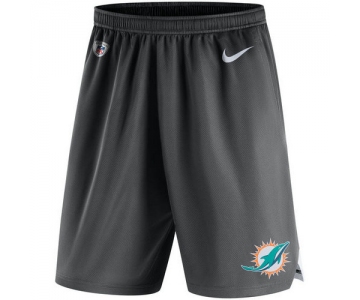 Men's Miami Dolphins Nike Charcoal Knit Performance Shorts