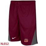 Nike NFL Cincinnati Bengals Classic Shorts Red