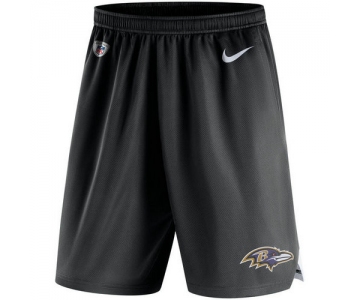 Men's Baltimore Ravens Nike Black Knit Performance Shorts