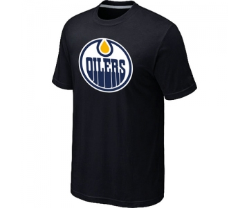 NHL Edmonton Oilers Big & Tall Logo Black T-Shirt