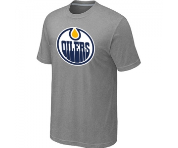 NHL Edmonton Oilers Big & Tall Logo L.Grey T-Shirt