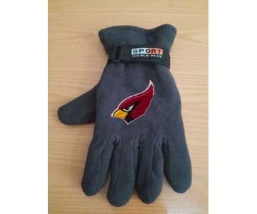 Arizona Cardinals NFL Adult Winter Warm Gloves Dark Gray