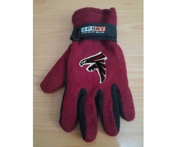 Atlanta Falcons NFL Adult Winter Warm Gloves Burgundy