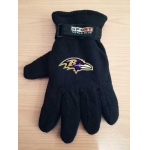 Baltimore Ravens NFL Adult Winter Warm Gloves Black