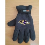 Baltimore Ravens NFL Adult Winter Warm Gloves Dark Gray