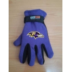 Baltimore Ravens NFL Adult Winter Warm Gloves Purple