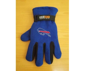 Buffalo Bills NFL Adult Winter Warm Gloves Blue