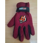 Cincinnati Bengals NFL Adult Winter Warm Gloves Burgundy