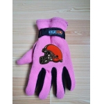 Cleveland Browns NFL Adult Winter Warm Gloves Pink