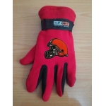 Cleveland Browns NFL Adult Winter Warm Gloves Red