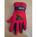 Cleveland Browns NFL Adult Winter Warm Gloves Red