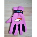 Denver Broncos NFL Adult Winter Warm Gloves Pink