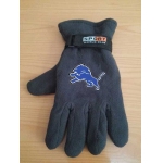 Detroit Lions NFL Adult Winter Warm Gloves Dark Gray